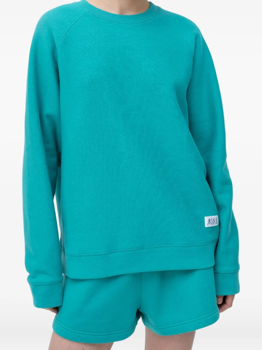 Sporty & Rich Sweater met raglan mouwen Groen