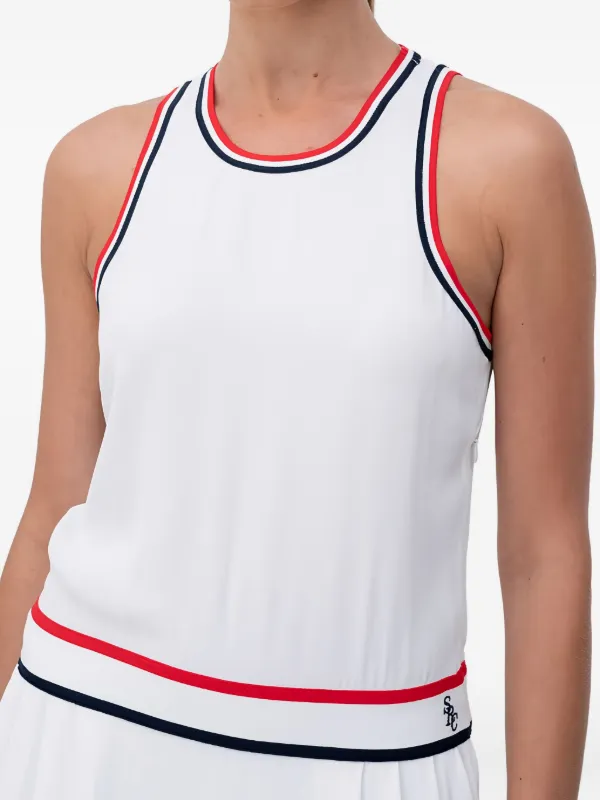 Sporty & Rich SRC Phoebe レーサーバック ドレス | ホワイト