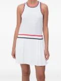 Sporty & Rich SRC Phoebe pleated racerback dress - White