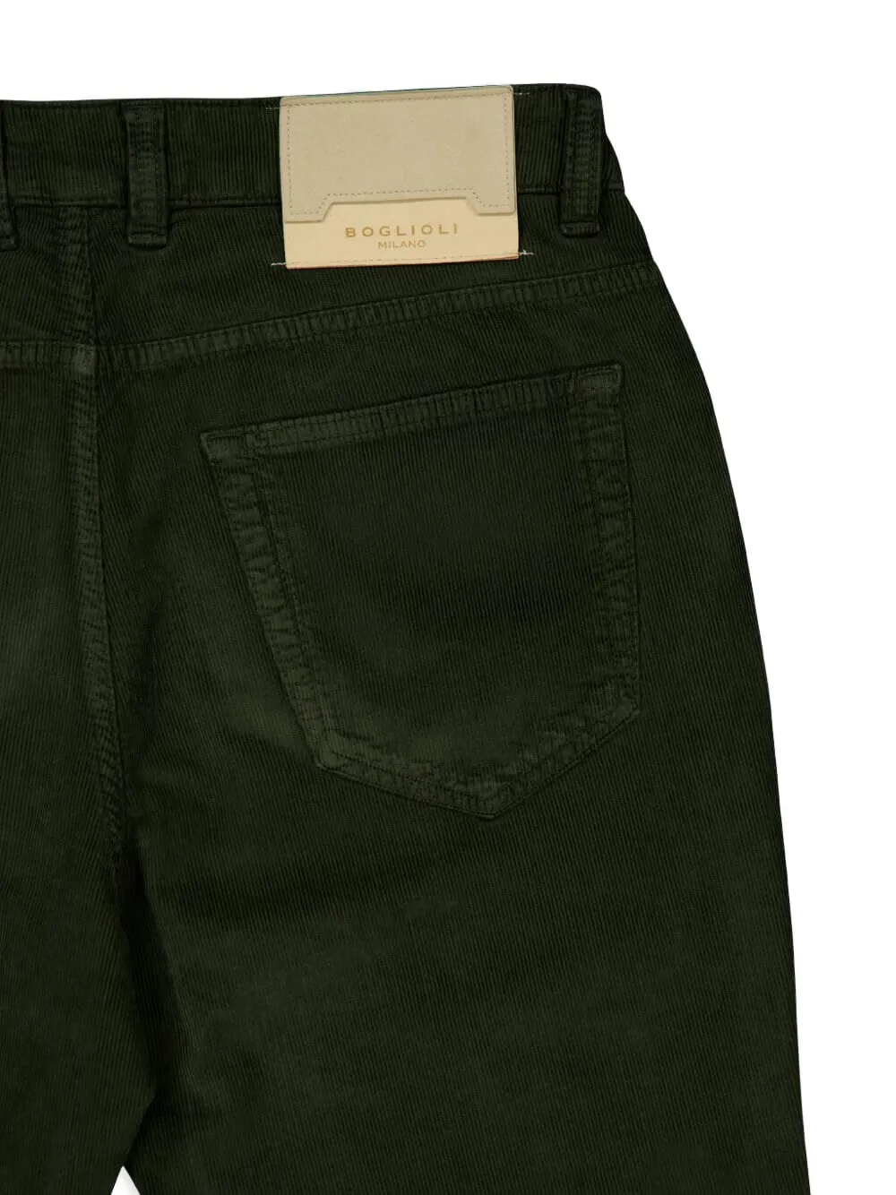 Boglioli Jeans met vijf zakken Groen