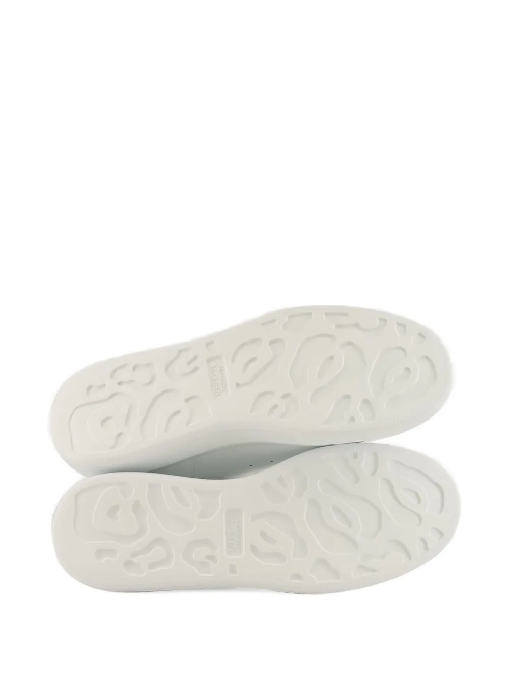 Alexander McQueen zebra-panelled leather sneakers White