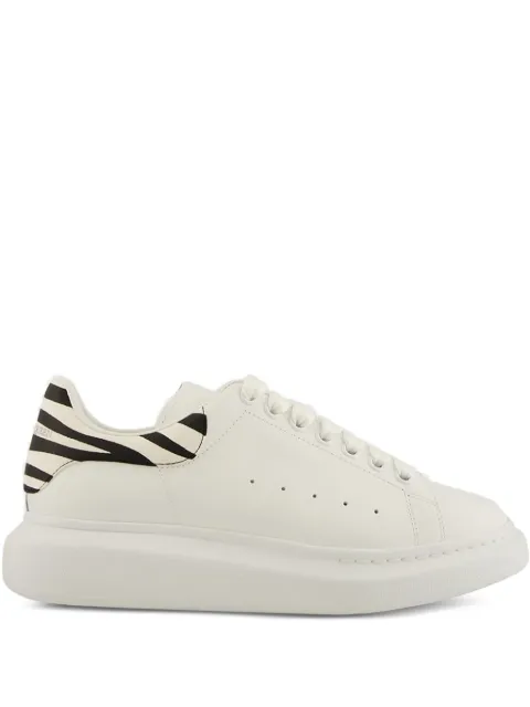 Alexander McQueen tenis con paneles de cebra