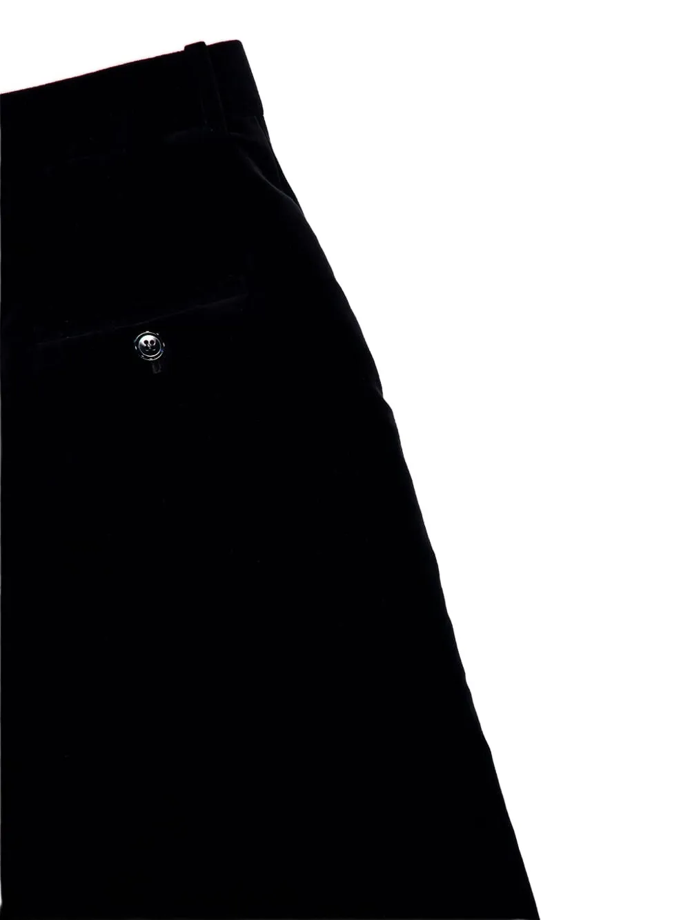 Saint Laurent Velvet-pleated Midi Skirt In Black