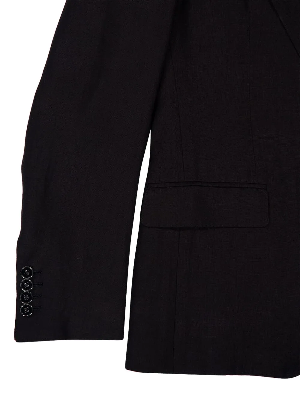 Dolce & Gabbana Linnen jack met enkele rij knopen en twee knopen N0000
