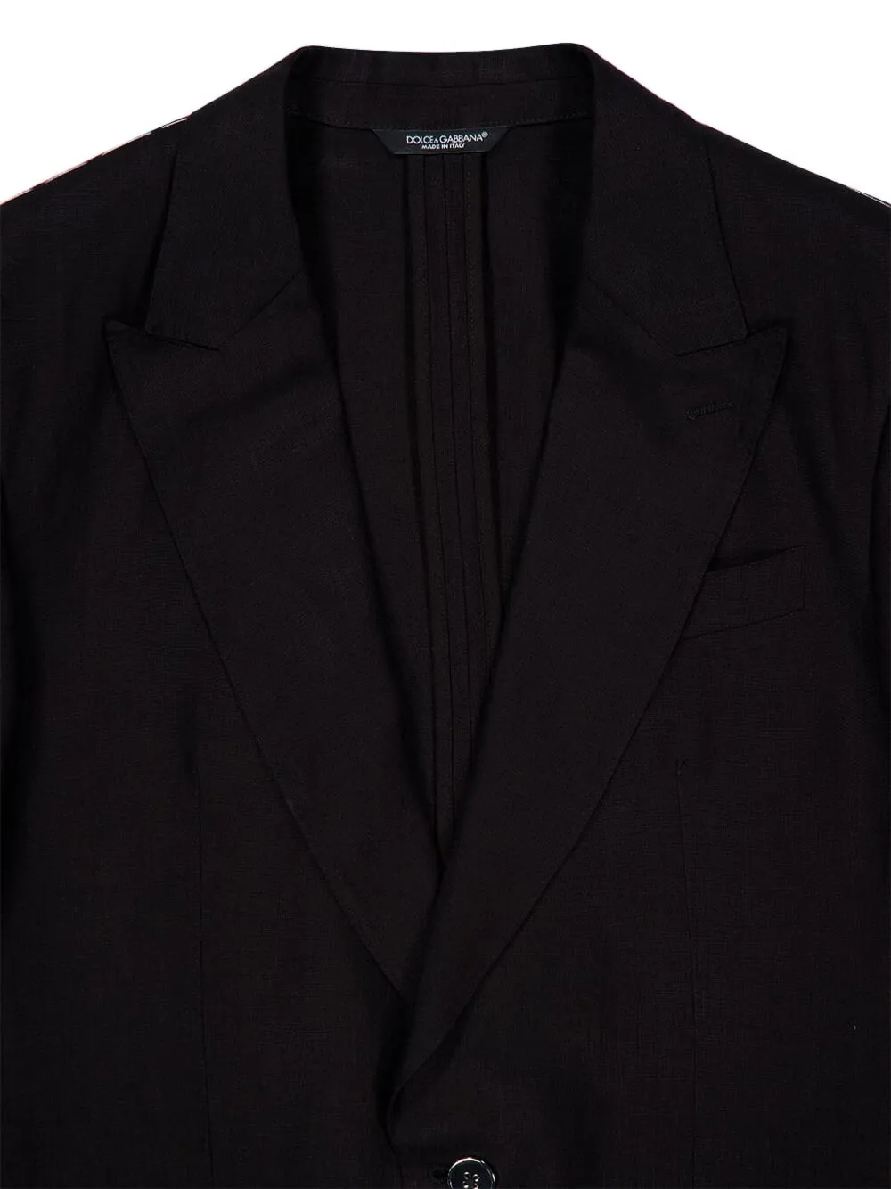 Dolce & Gabbana Linnen jack met enkele rij knopen en twee knopen N0000