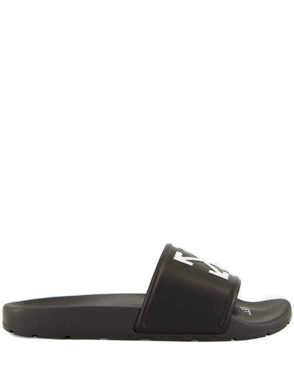 Off-White arrow-print slip-on sliders Black