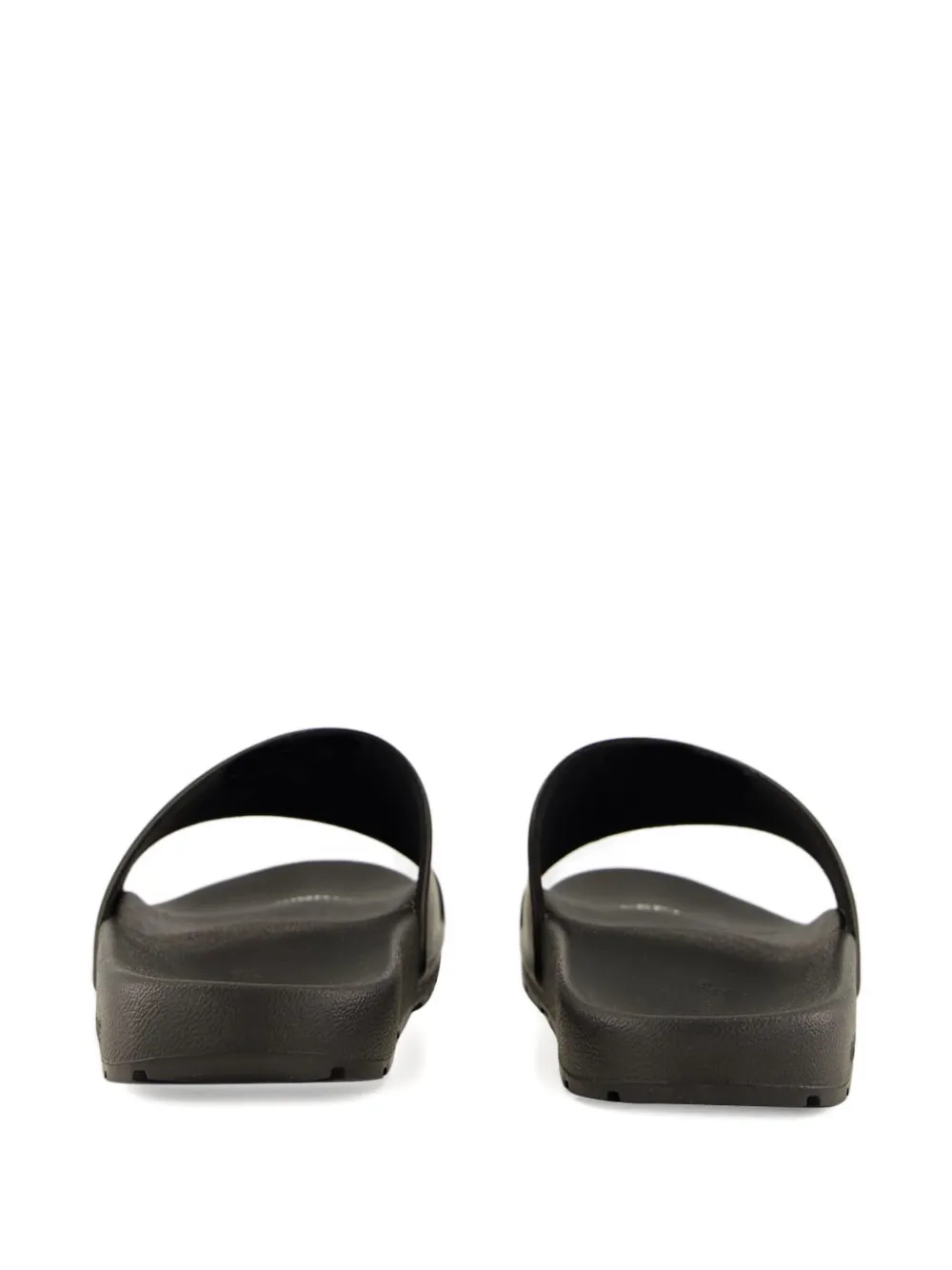 Off-white Arrow-print Slip-on Sliders In Black