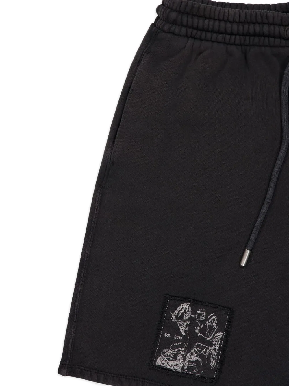 Off-white Embroidery Track Shorts In Black