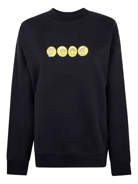 BARROW sudadera con estampado de emoticonos