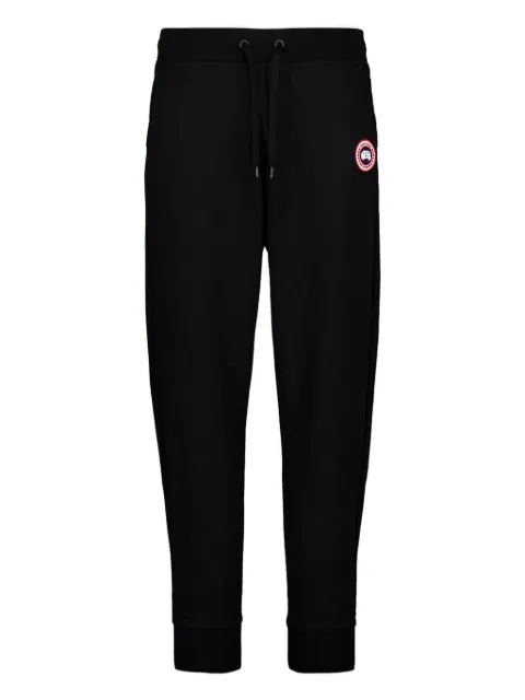 Canada Goose logo-patch cotton track pants