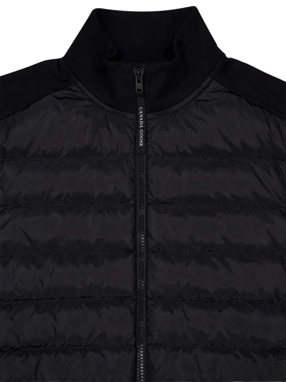 Canada Goose HyBridge Huron gewatteerd jack met rits Zwart