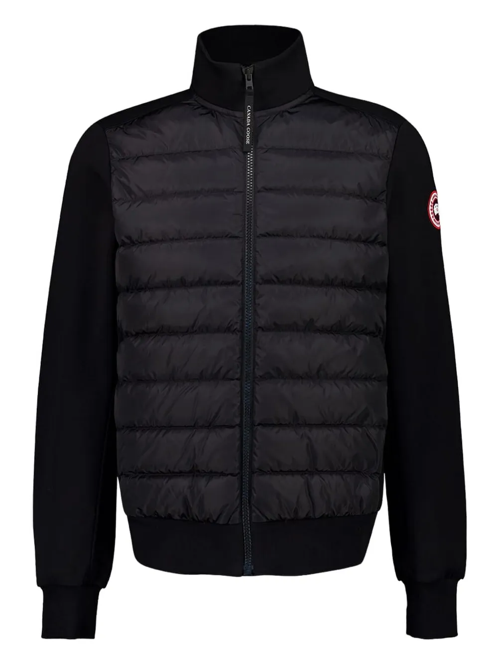 Canada Goose HyBridge Huron gewatteerd jack met rits Zwart