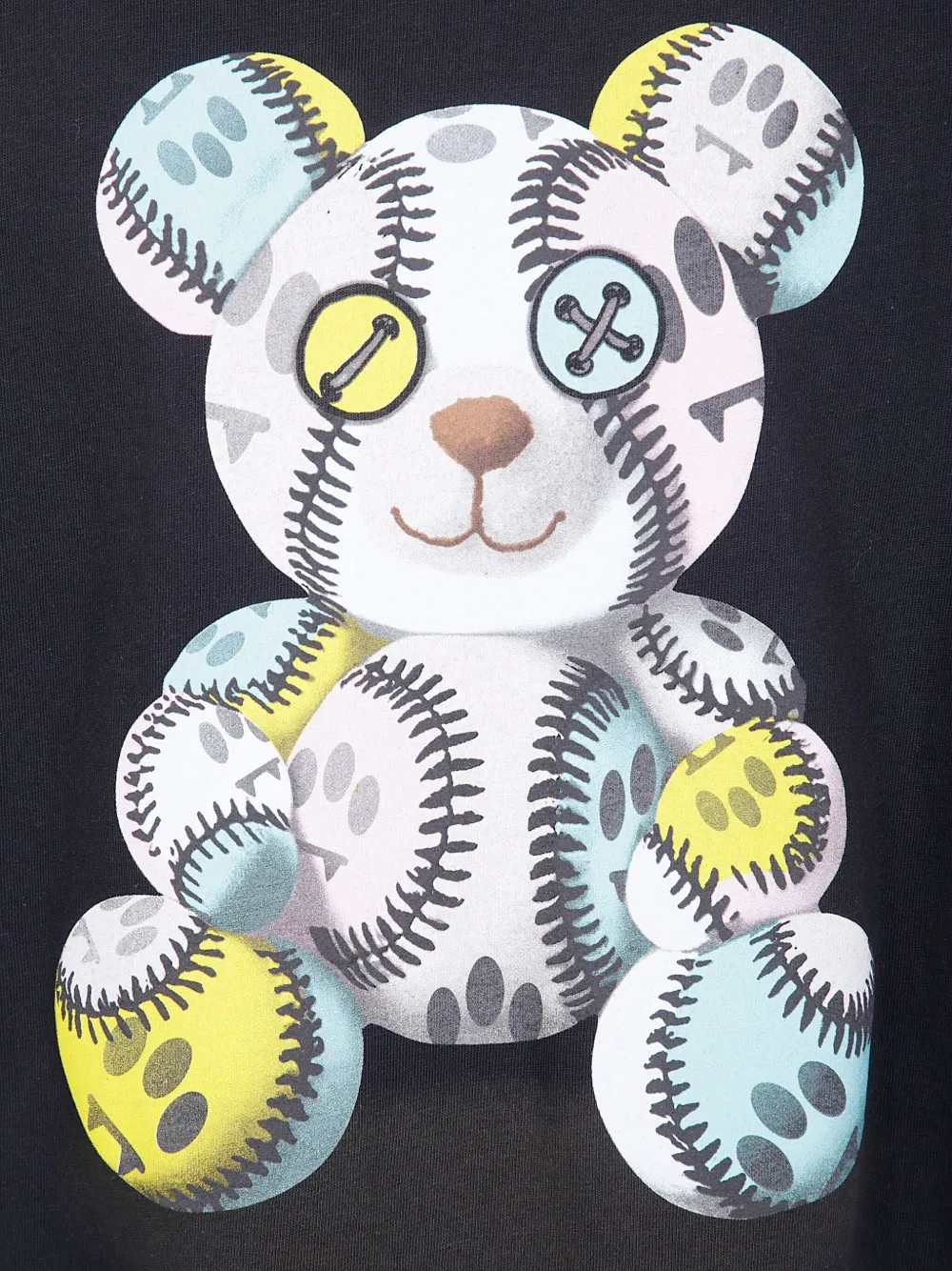 BARROW T-shirt met beer Zwart