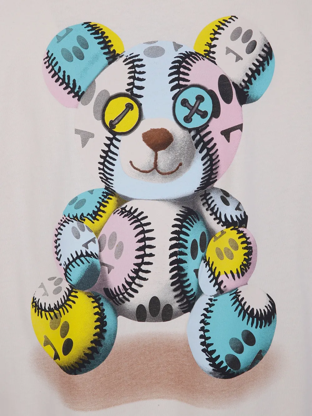 BARROW T-shirt met beer Beige