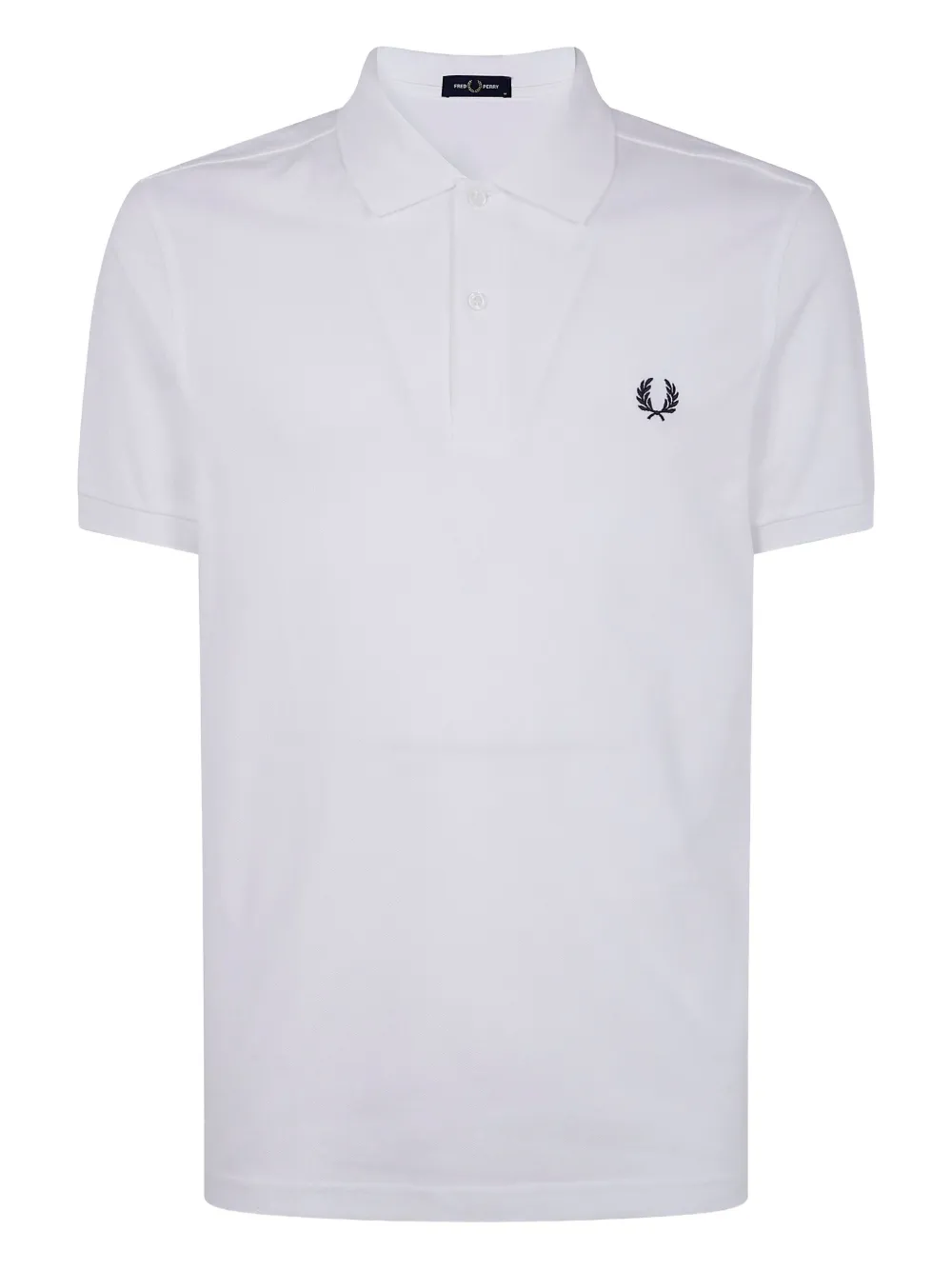 Fred Perry laurel wreath-embroidered polo shirt | White | Image 1