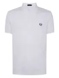 Fred Perry laurel wreath-embroidered polo shirt - White