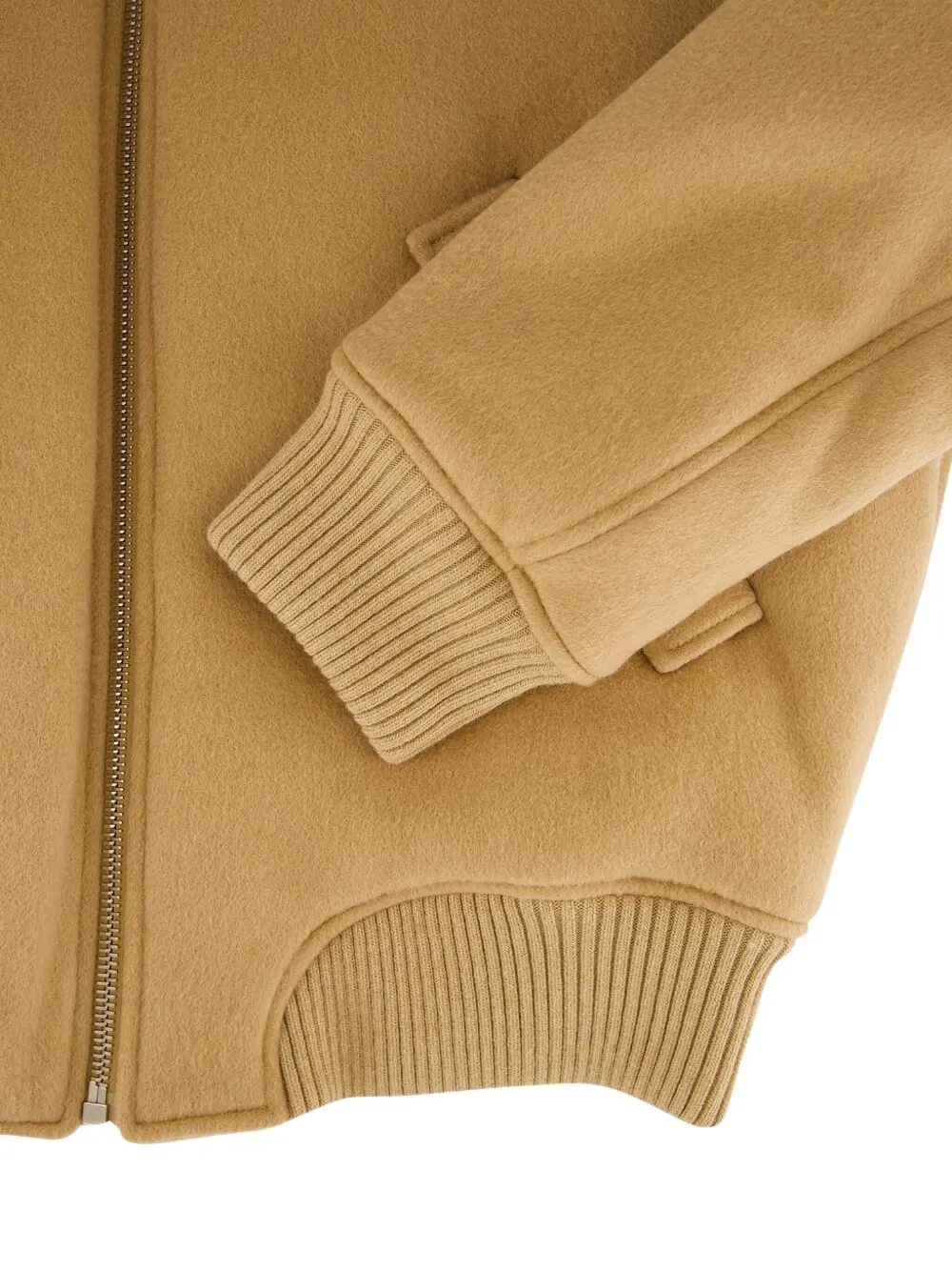 Off-White Bomberjack met label Beige