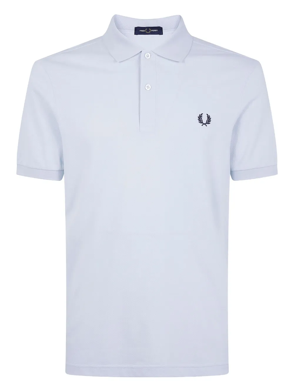 Fred Perry laurel wreath-embroidered polo shirt | Blue | Image 1