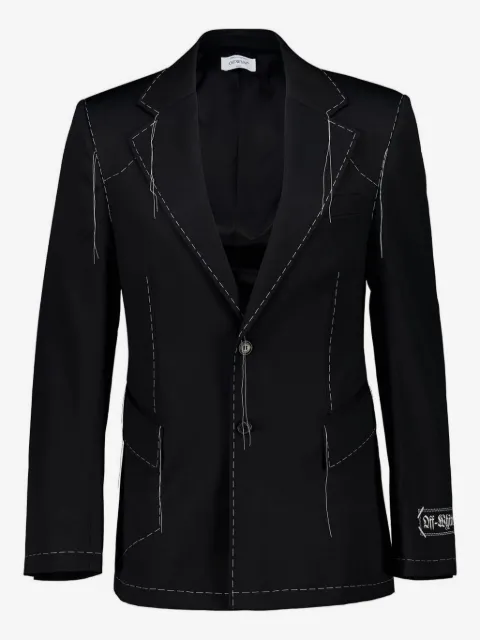 Off-White Stitch single-breasted blazer