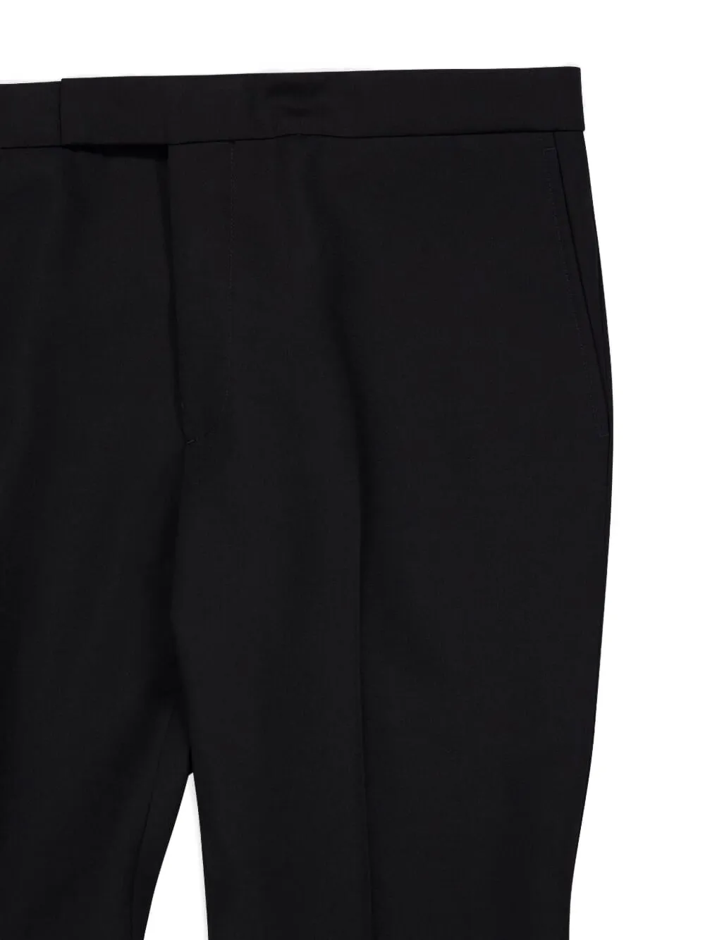 Alexander Mcqueen Tailored Barathea Trousers In Black