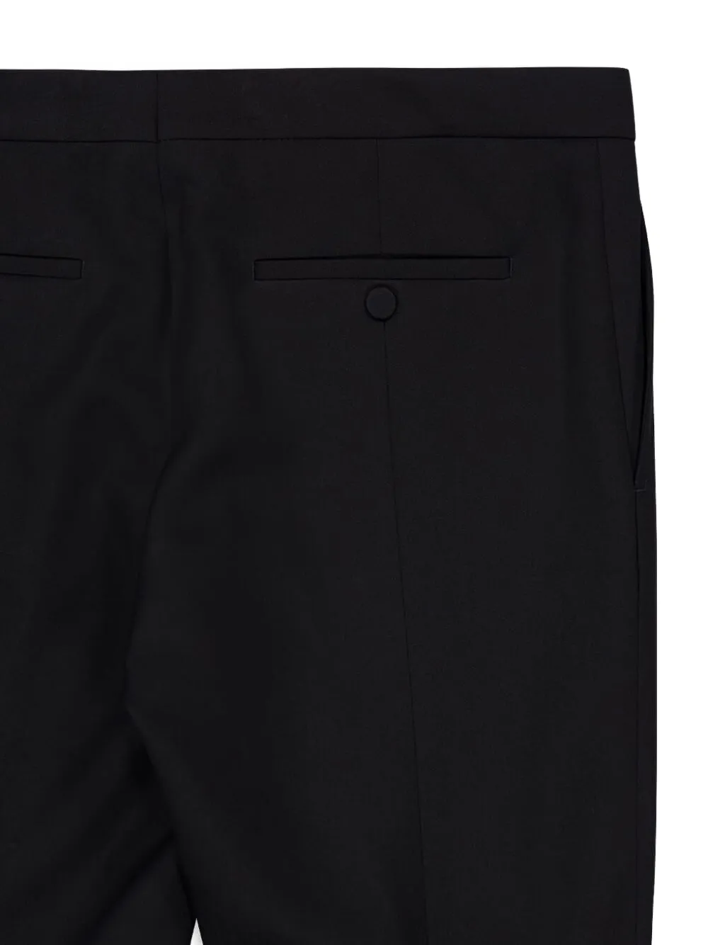 Alexander Mcqueen Tailored Barathea Trousers In Black