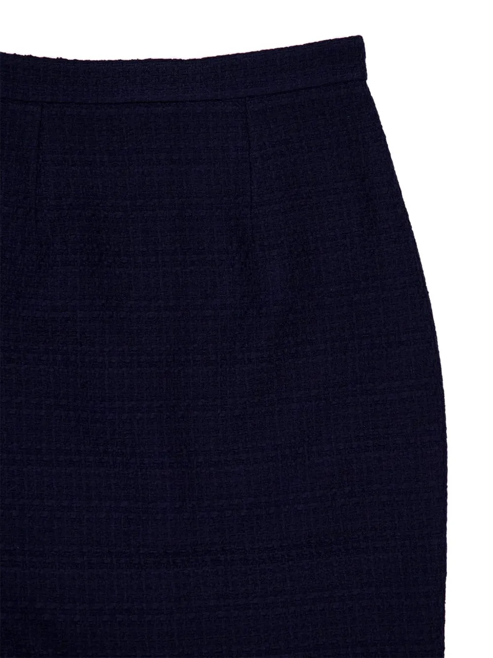 Roland Mouret Boucle Midi Skirt In Blue