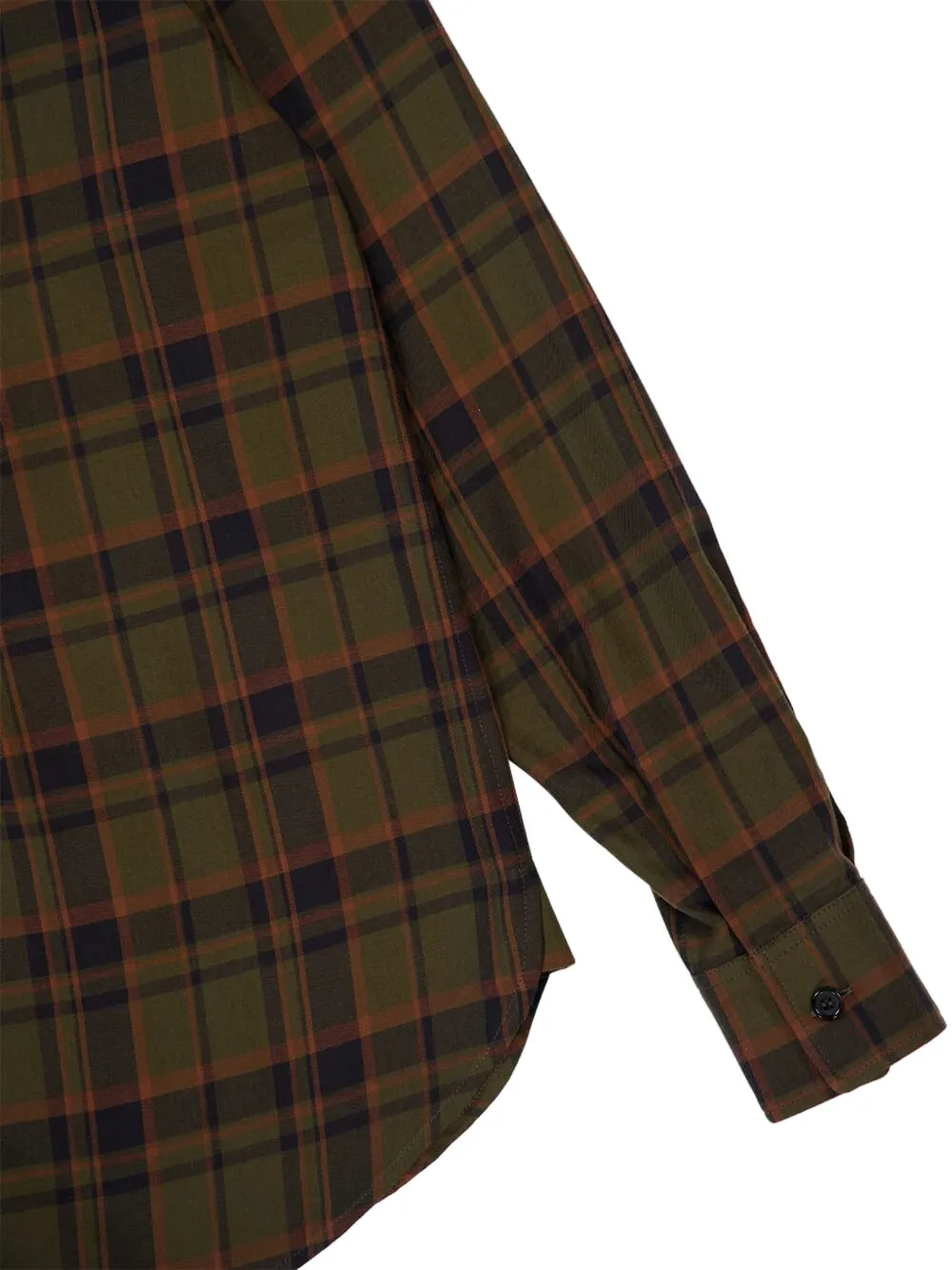 Saint Laurent Geruite blouse met lavallière-strik Groen