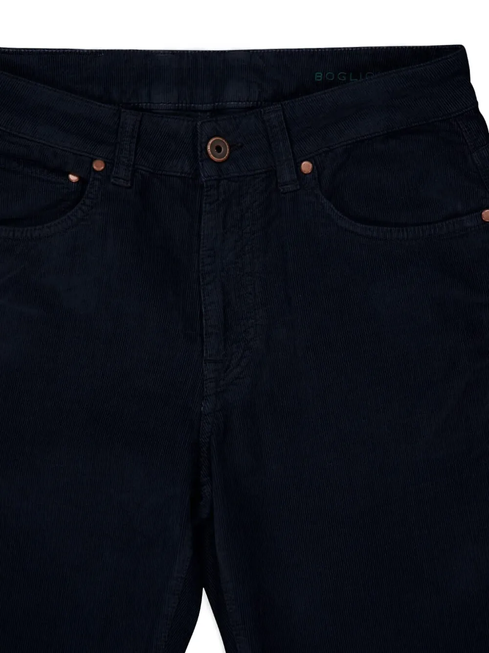 Boglioli Jeans met vijf zakken Blauw