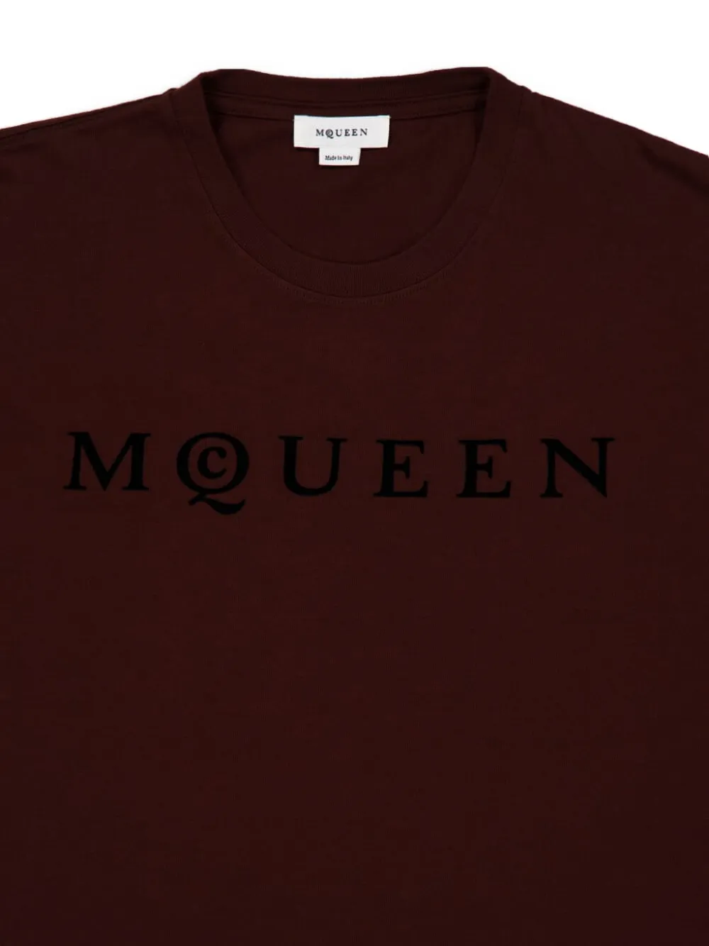 Alexander McQueen Madder T-shirt met logo Bruin