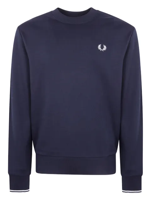 Fred Perry laurel-embroidered cotton sweatshirt