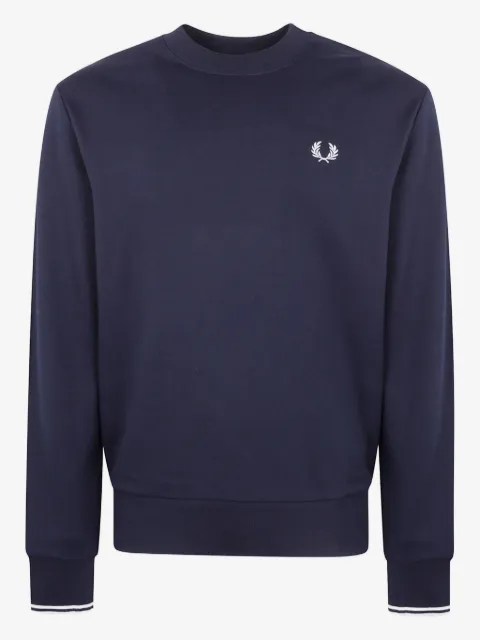 Fred Perry laurel-embroidered cotton sweatshirt