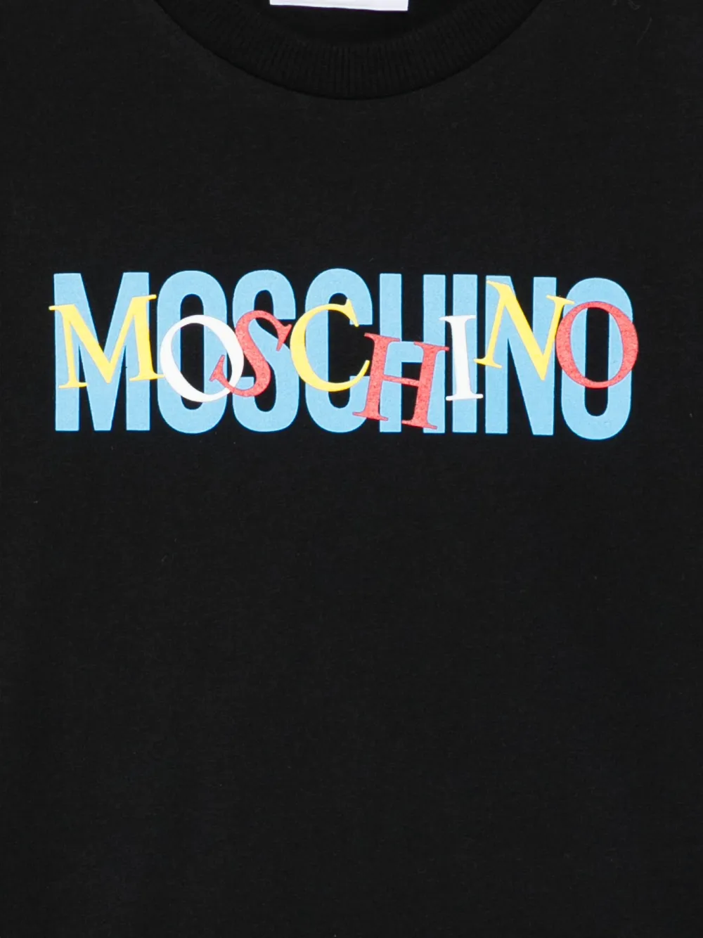 Moschino Kids T-shirt met lange mouwen Zwart