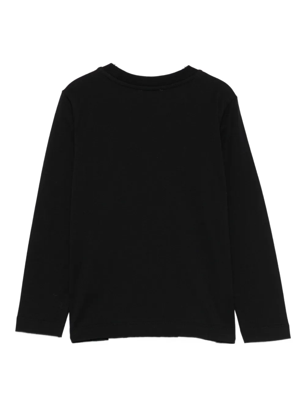 Moschino Kids T-shirt met lange mouwen Zwart