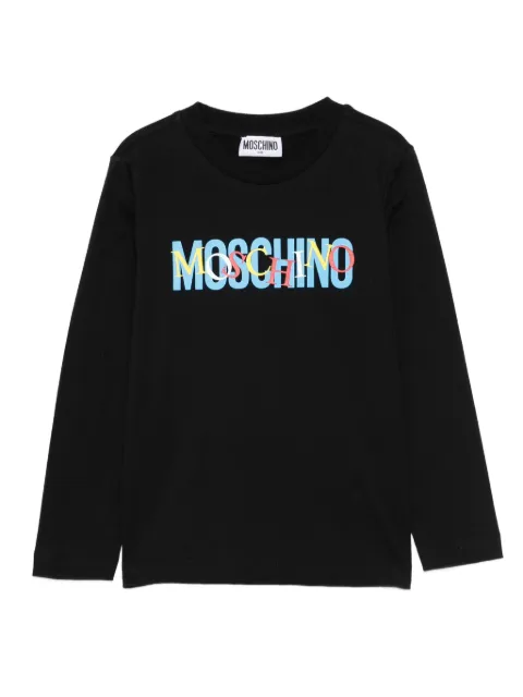 Moschino Kids logo-print long-sleeve T-shirt