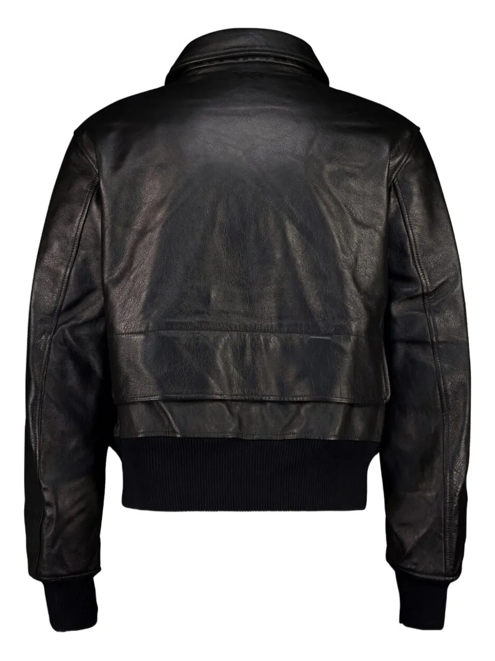 Y-3 zipped-front leather jacket | Leather Jackets | Image 2