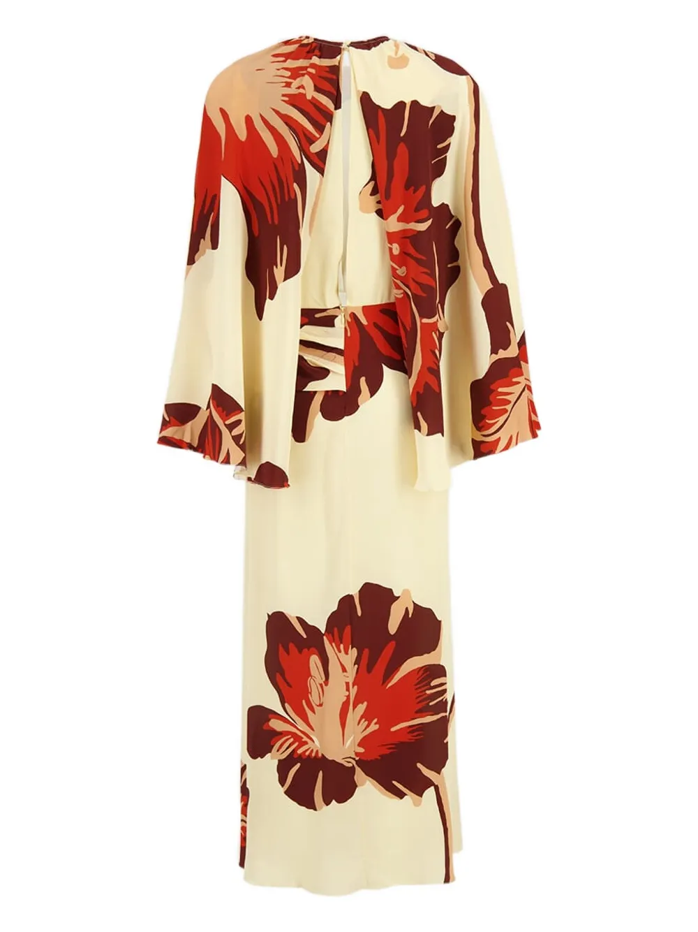 Johanna Ortiz Odyssey floral-print midi dress - Beige