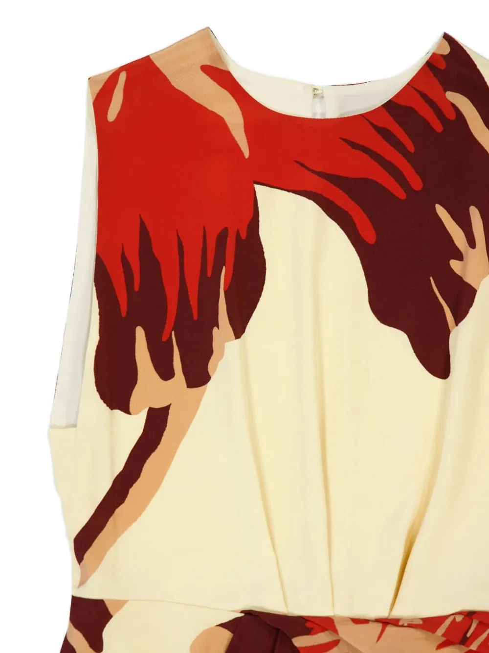 Johanna Ortiz Odyssey midi-jurk met bloemenprint Beige