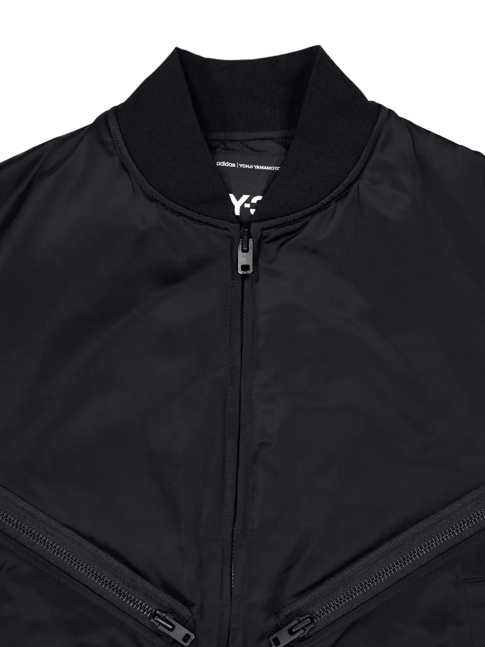 Y-3 Zipped-pocket Bomber Jacket In Black