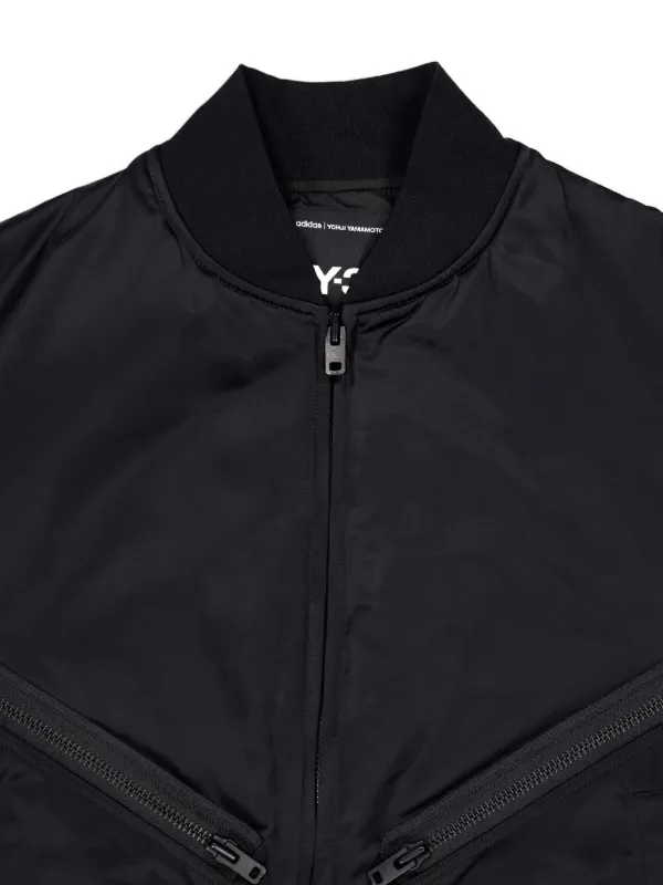 Y-3 zipped-pocket Bomber Jacket | Black | FARFETCH