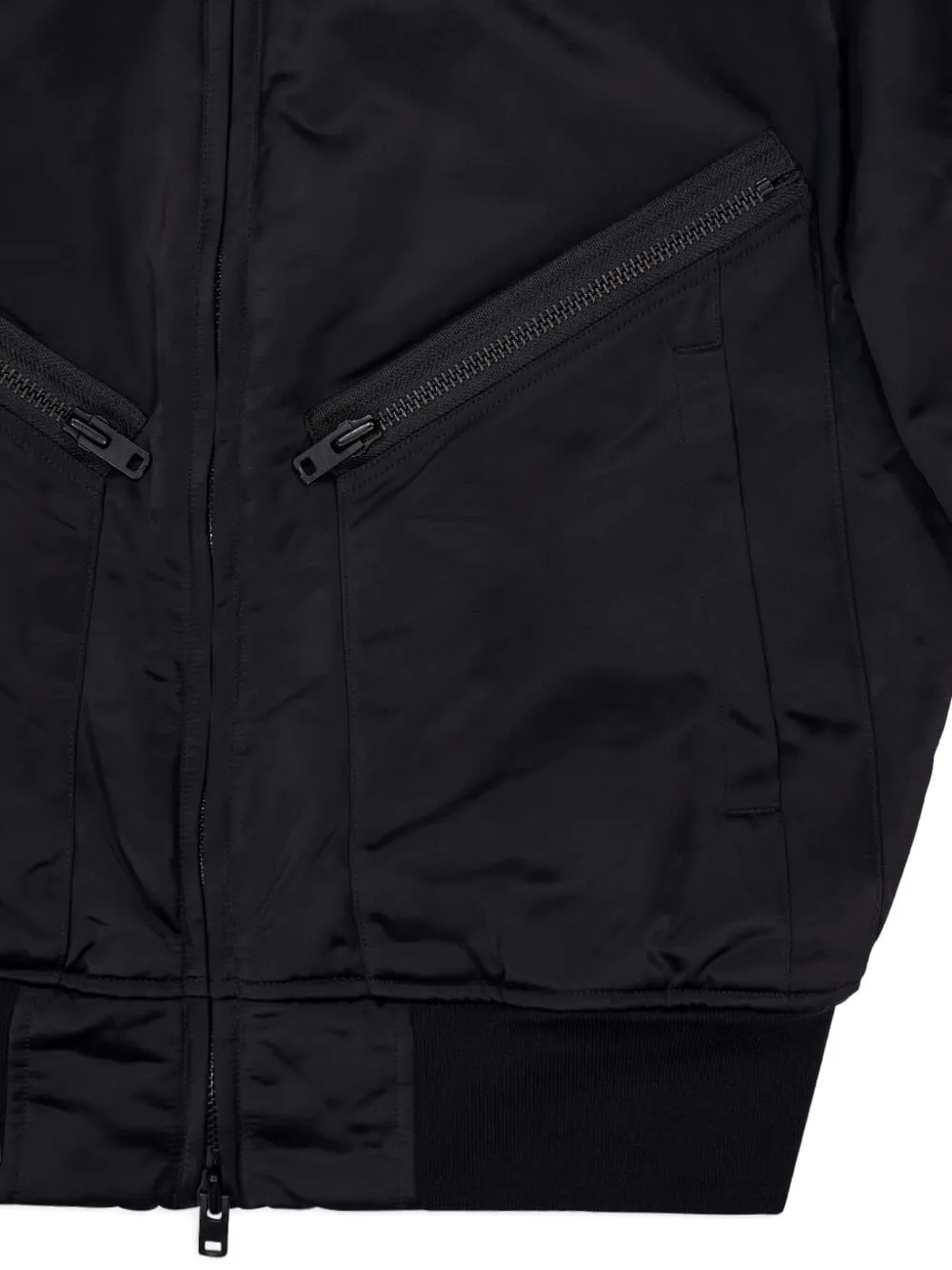Y-3 Zipped-pocket Bomber Jacket In Black