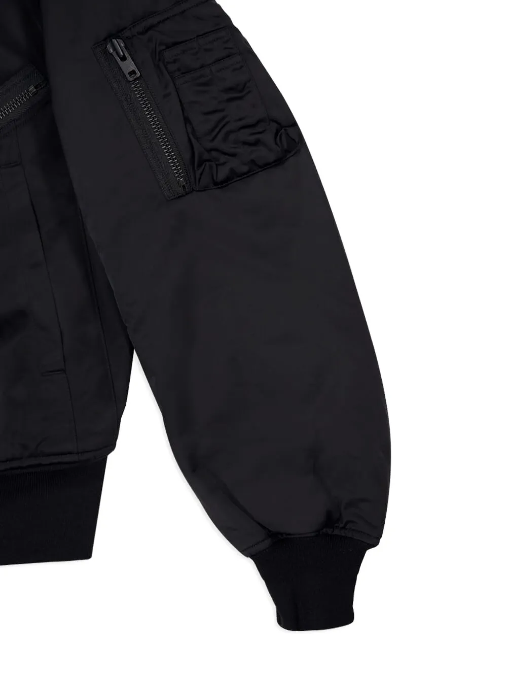 Y-3 Zipped-pocket Bomber Jacket In Black