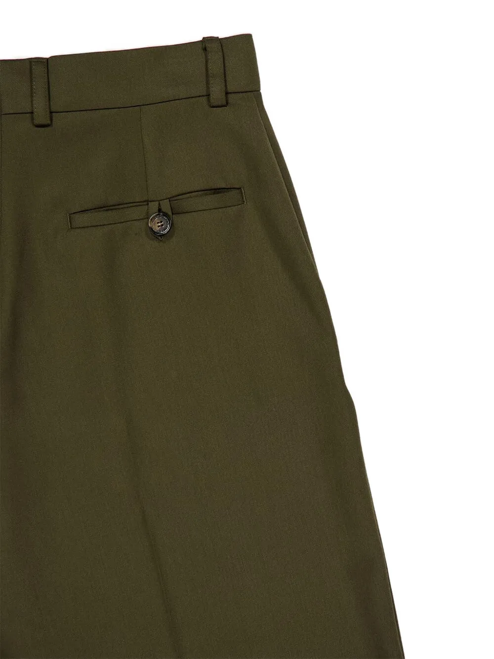 Stella Mccartney Shiny Tailoring Loose Trousers In Green