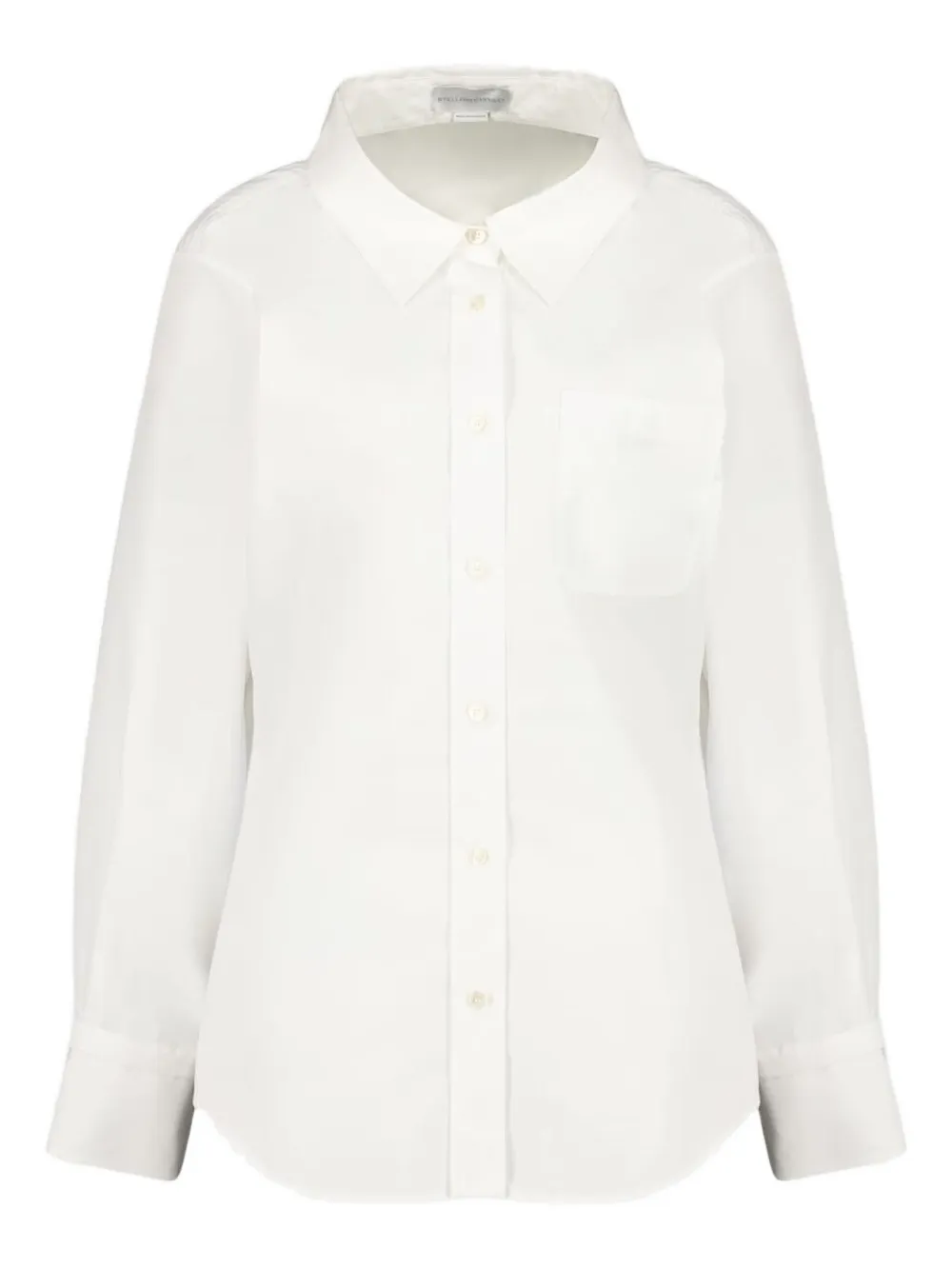 Stella McCartney chemise boutonnée à manches longues en popeline dee coton | blanc | Image 1