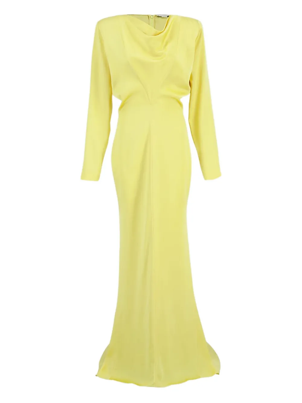 Stella McCartney Maxi-jurk met hoge hals Geel