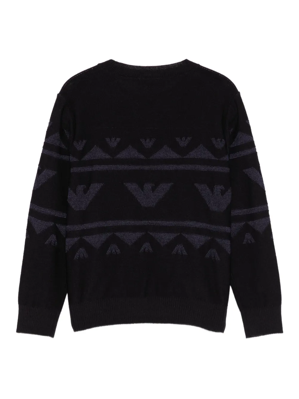Emporio Armani Kids logo crew-neck sweater | Boys Knitwear | Image 2