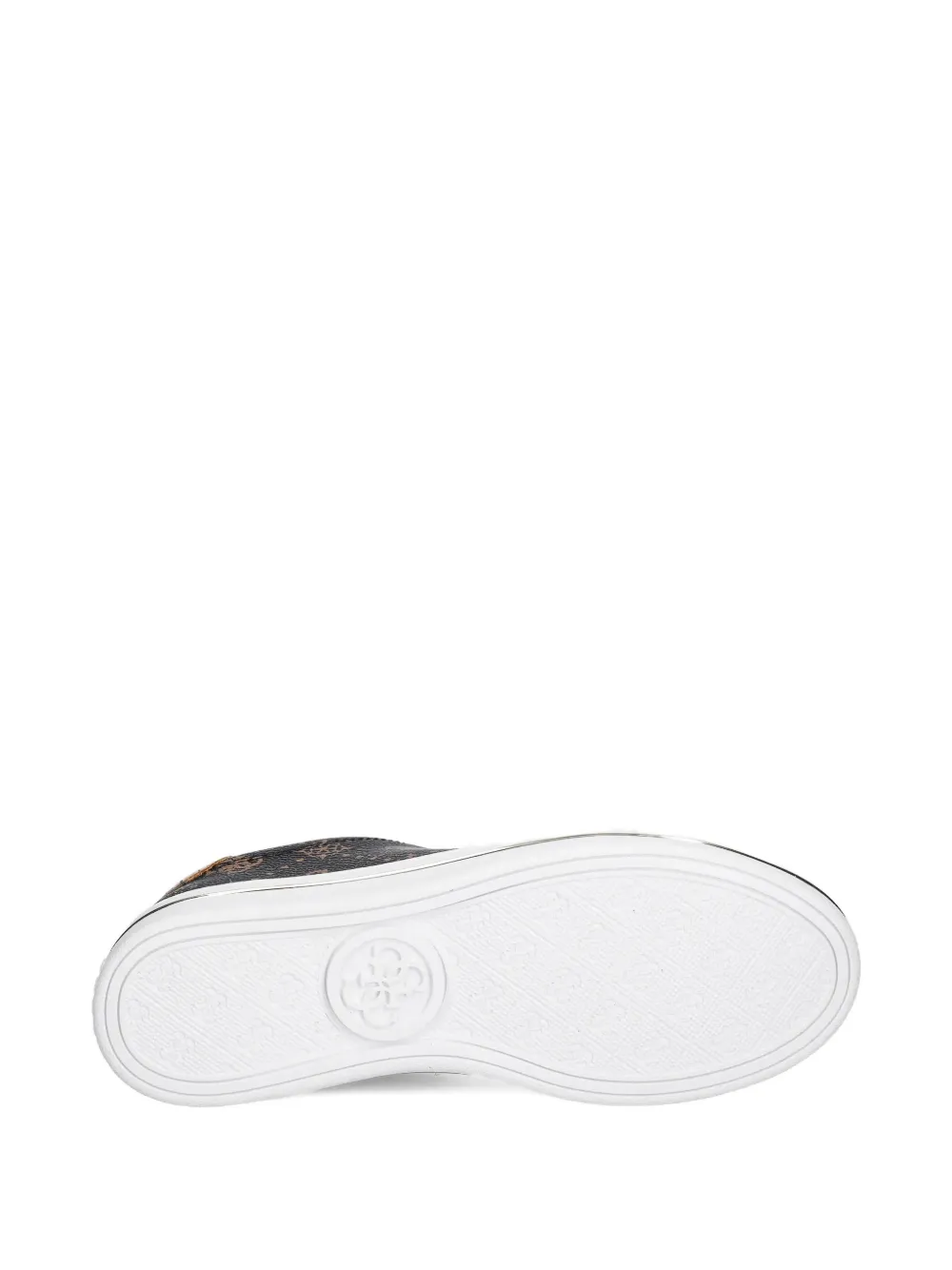 Guess Usa Monogram Lace-up Sdneakers In Black