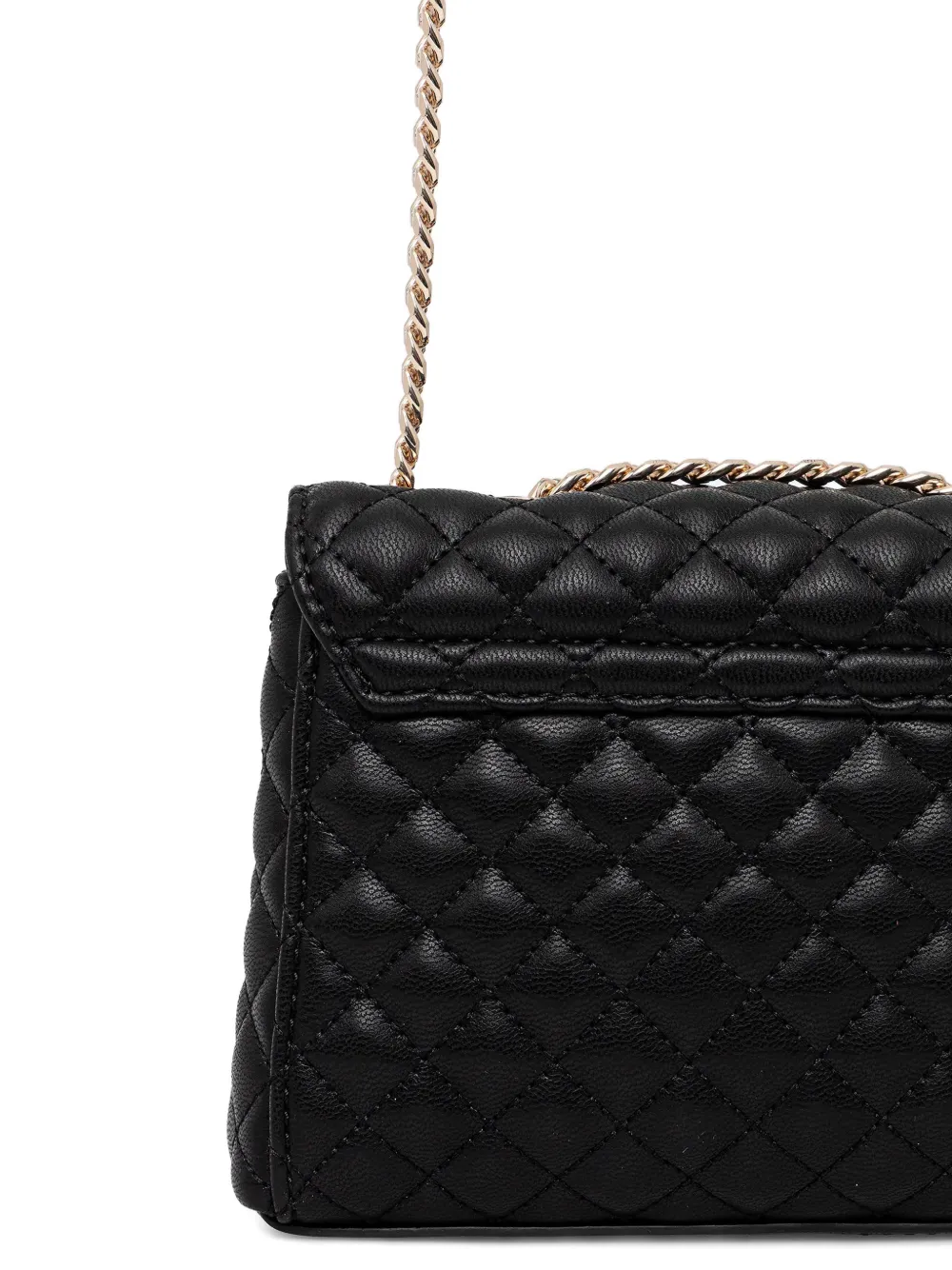 Guess Usa Everlee Quilted Floral Cross Body Bag In Black