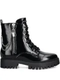 GUESS USA lace-up chain-detail boots - Black