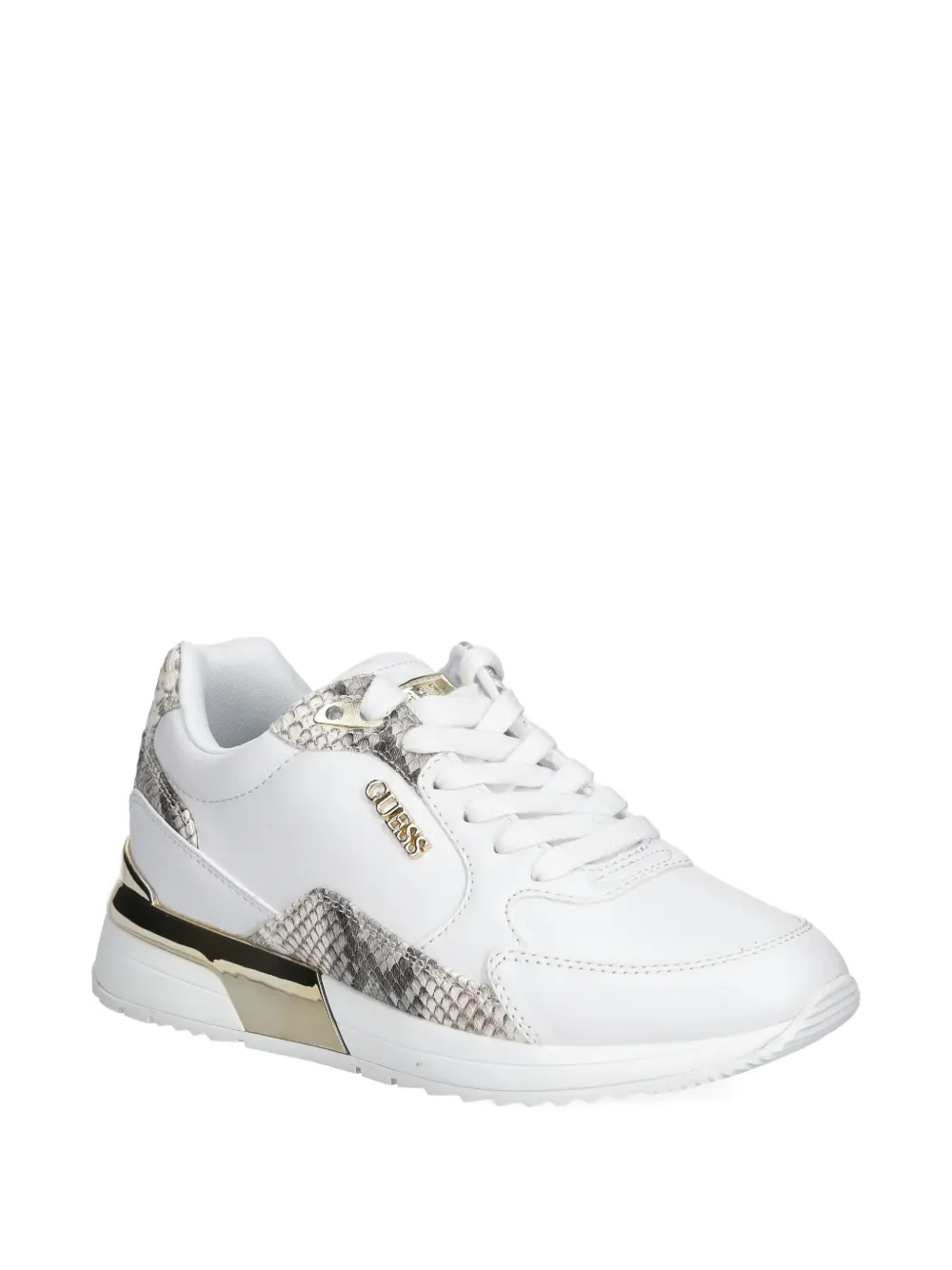 Guess Usa Logo-detail Sneakers In White