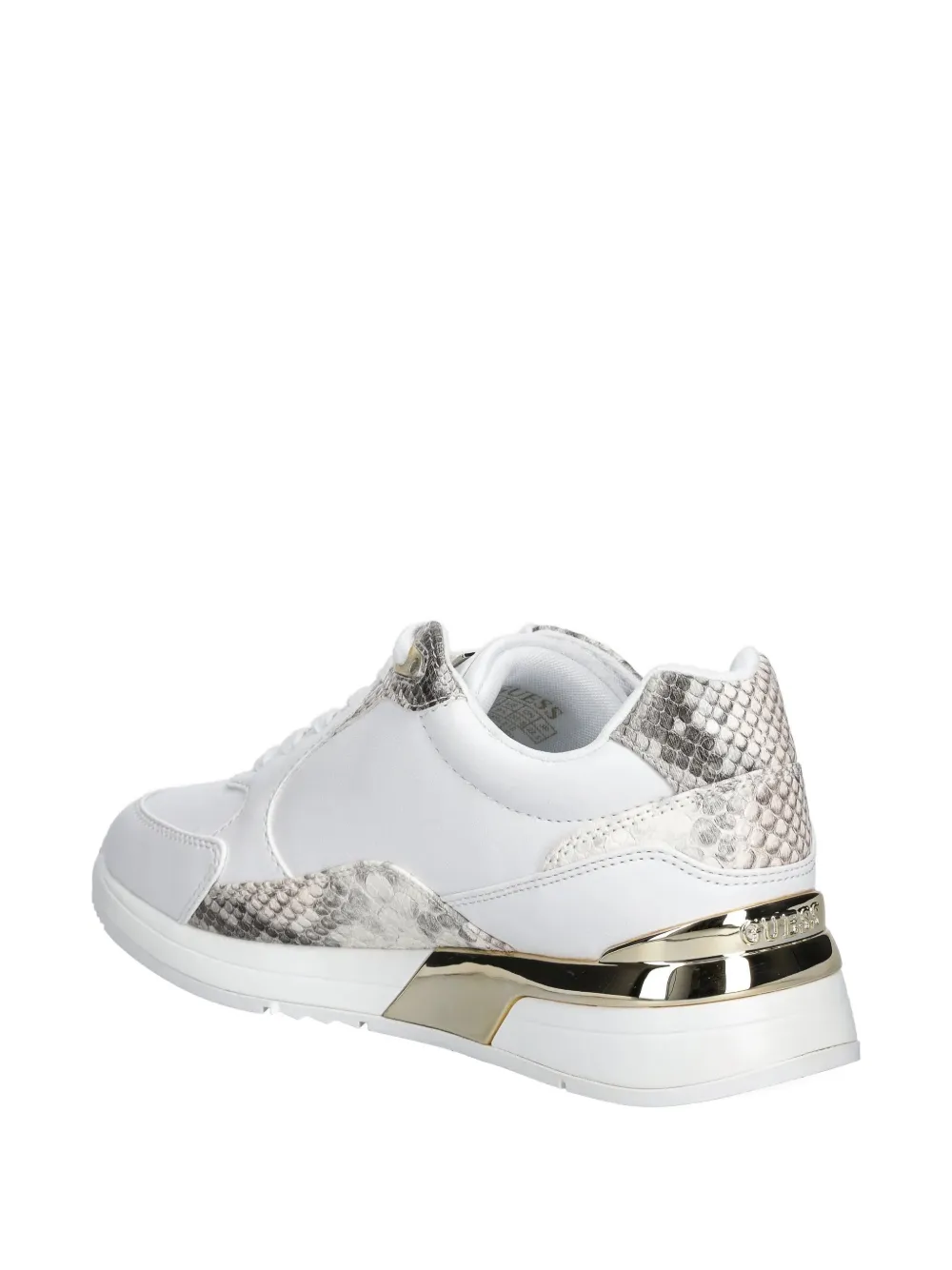 Guess Usa Logo-detail Sneakers In White